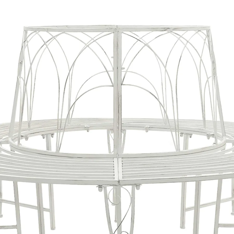 Banc d'Arbre 8-Nombre de places Ø 160 x 89 cm Acier - 4