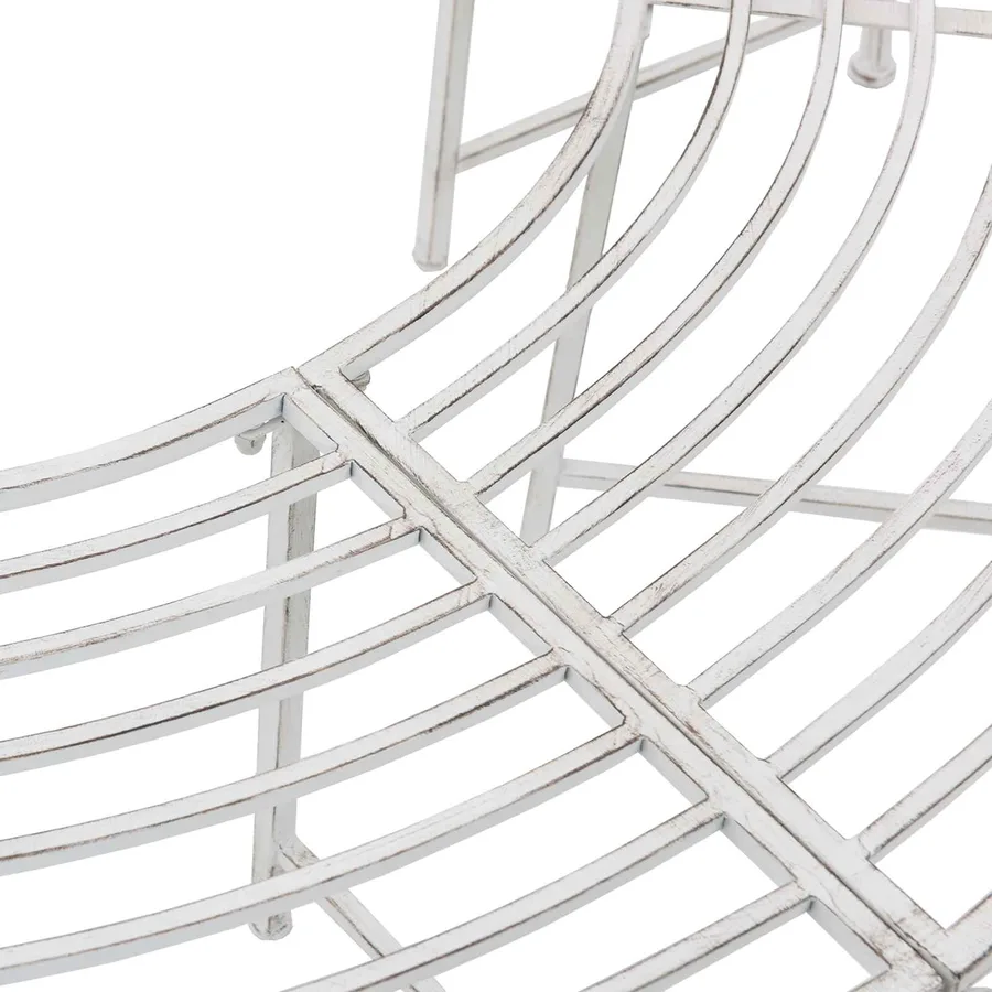 Banc d'Arbre 4-Nombre de places 160 x 80 x 44 cm Acier - 4