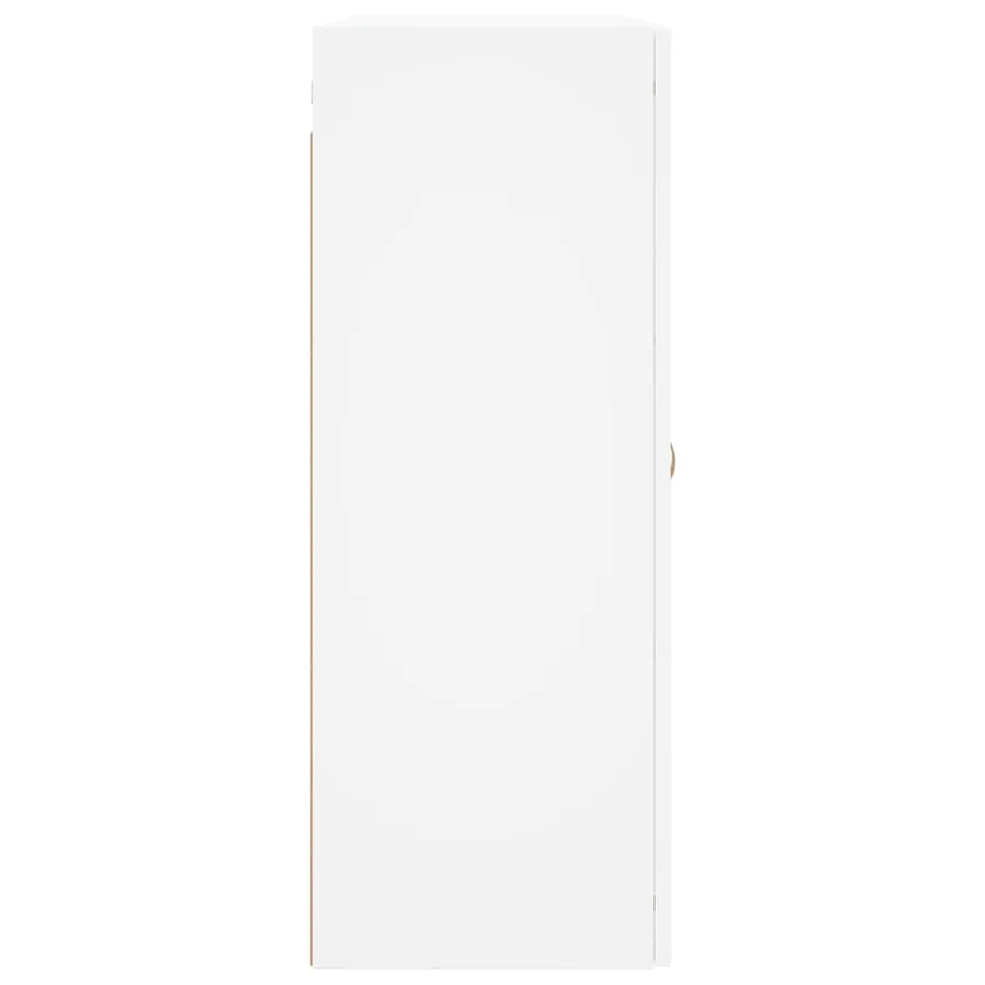Armoires murales 2 pcs blanc bois d'ingénierie - 7