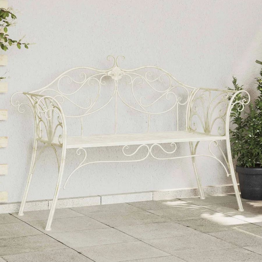 Banc de jardin 2-Nombre de places 130 x 47 x 90 cm Acier