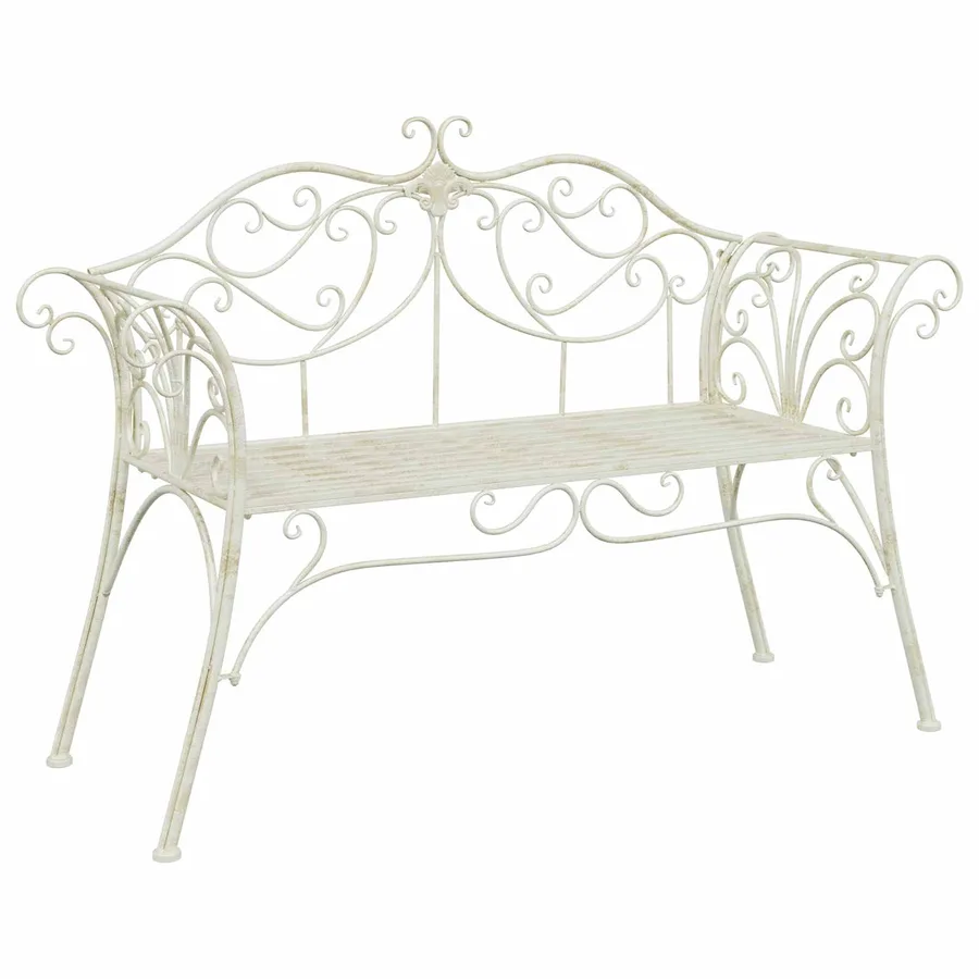 Banc de jardin 2-Nombre de places 130 x 47 x 90 cm Acier - 2