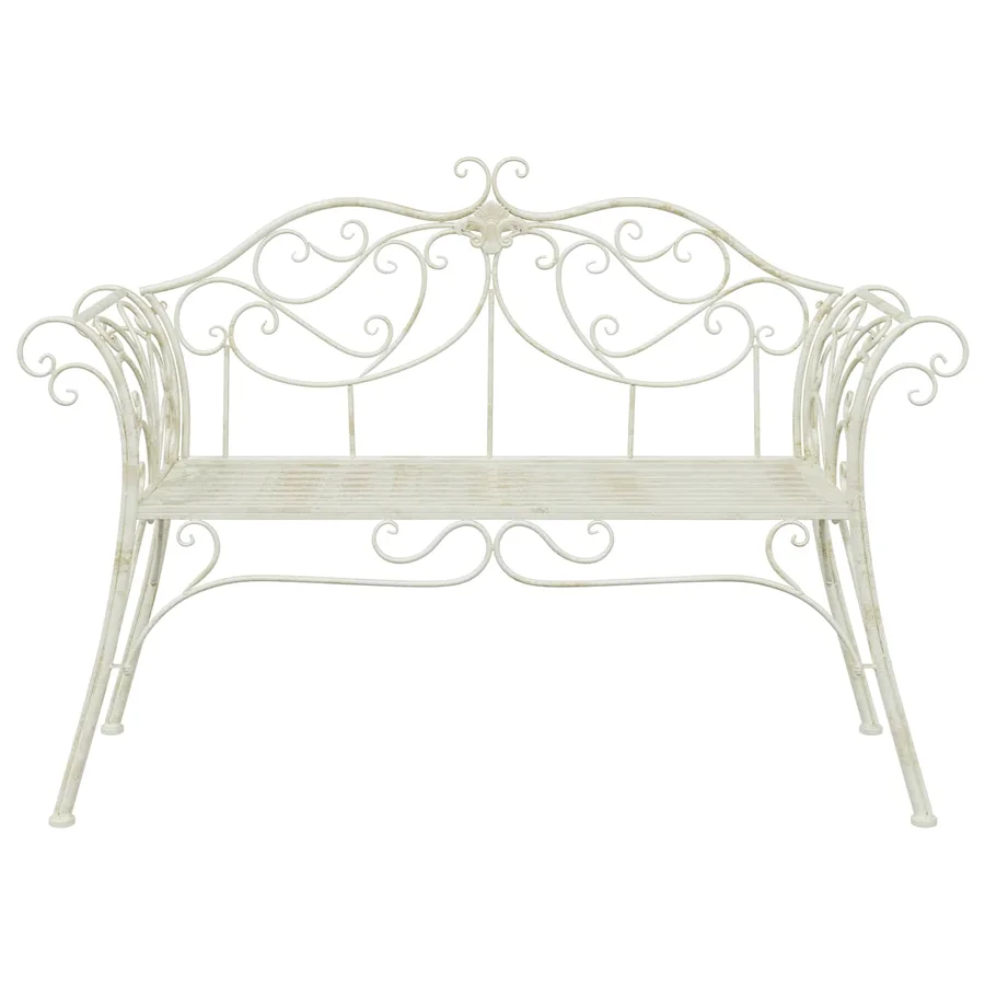 Banc de jardin 2-Nombre de places 130 x 47 x 90 cm Acier - 3