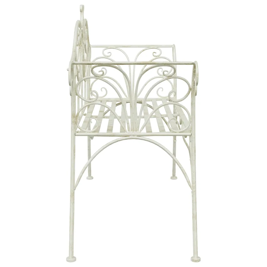 Banc de jardin 2-Nombre de places 130 x 47 x 90 cm Acier - 4