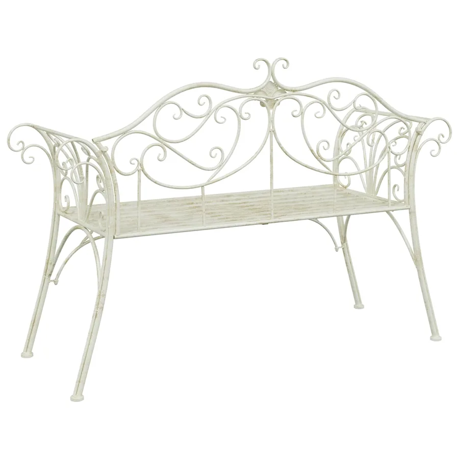 Banc de jardin 2-Nombre de places 130 x 47 x 90 cm Acier - 5