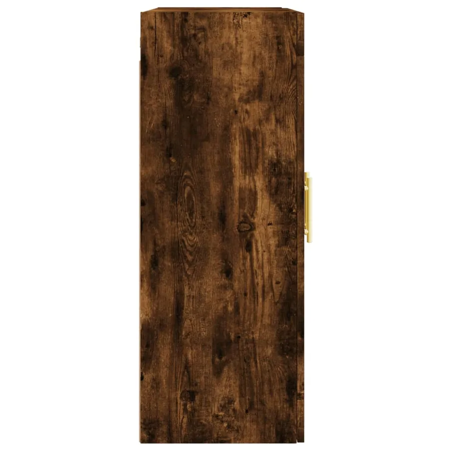 Armoire murale chêne fumé 69,5x34x90 cm - 8