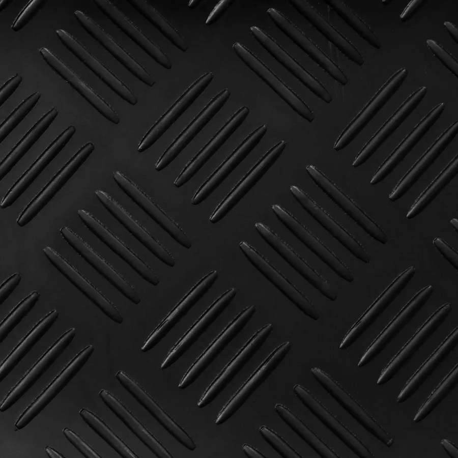 Tapis de sol Noir 1,5 x 4 m Caoutchouc - 4