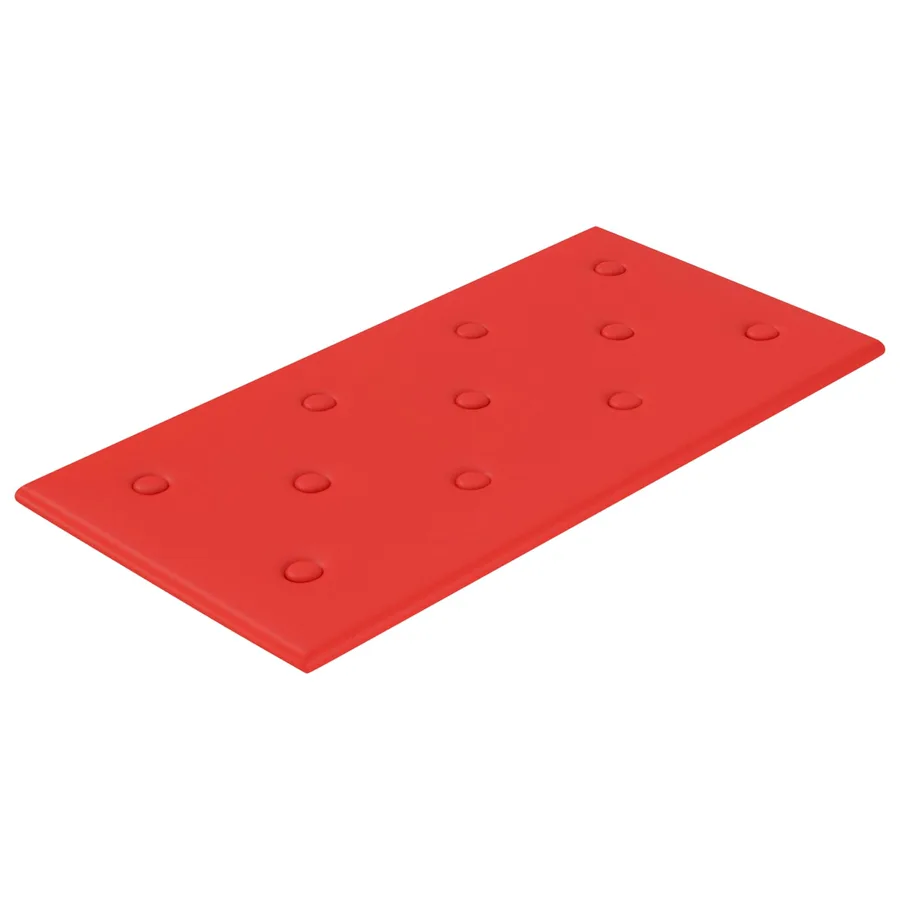 Tête de lit murale 12 pcs Rouge 60 x 30 cm Simili cuir - 2