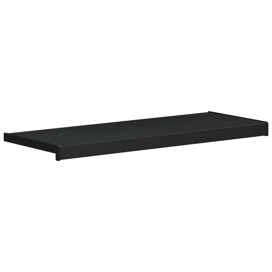 Appui de fenêtre Noir avec grain de bois 80 x 35 x 4,5 cm PVC - 2