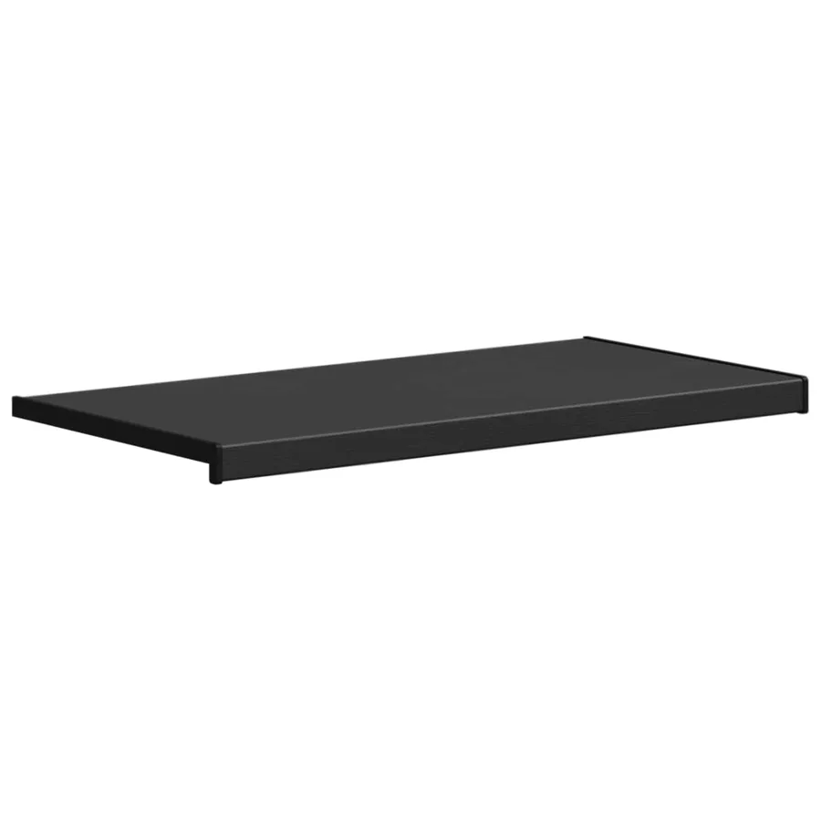 Appui de fenêtre Noir avec grain de bois 60 x 40 x 4,5 cm PVC - 3
