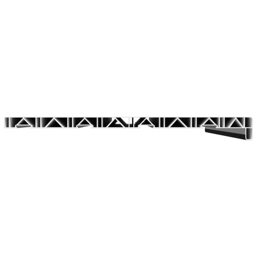Appui de fenêtre Noir avec grain de bois 60 x 40 x 4,5 cm PVC - 4