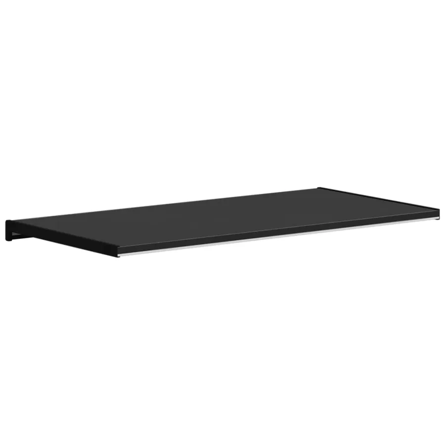 Appui de fenêtre Noir avec grain de bois 60 x 40 x 4,5 cm PVC - 7