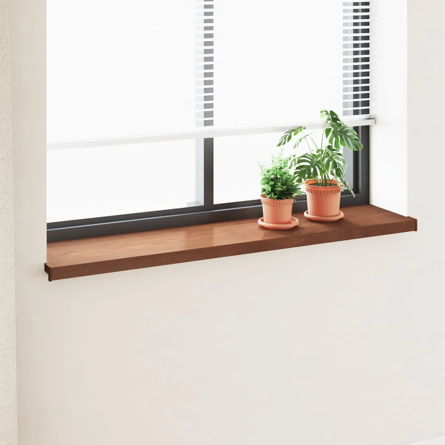 Appui de fenêtre Bois marron 140 x 30 x 4,5 cm PVC