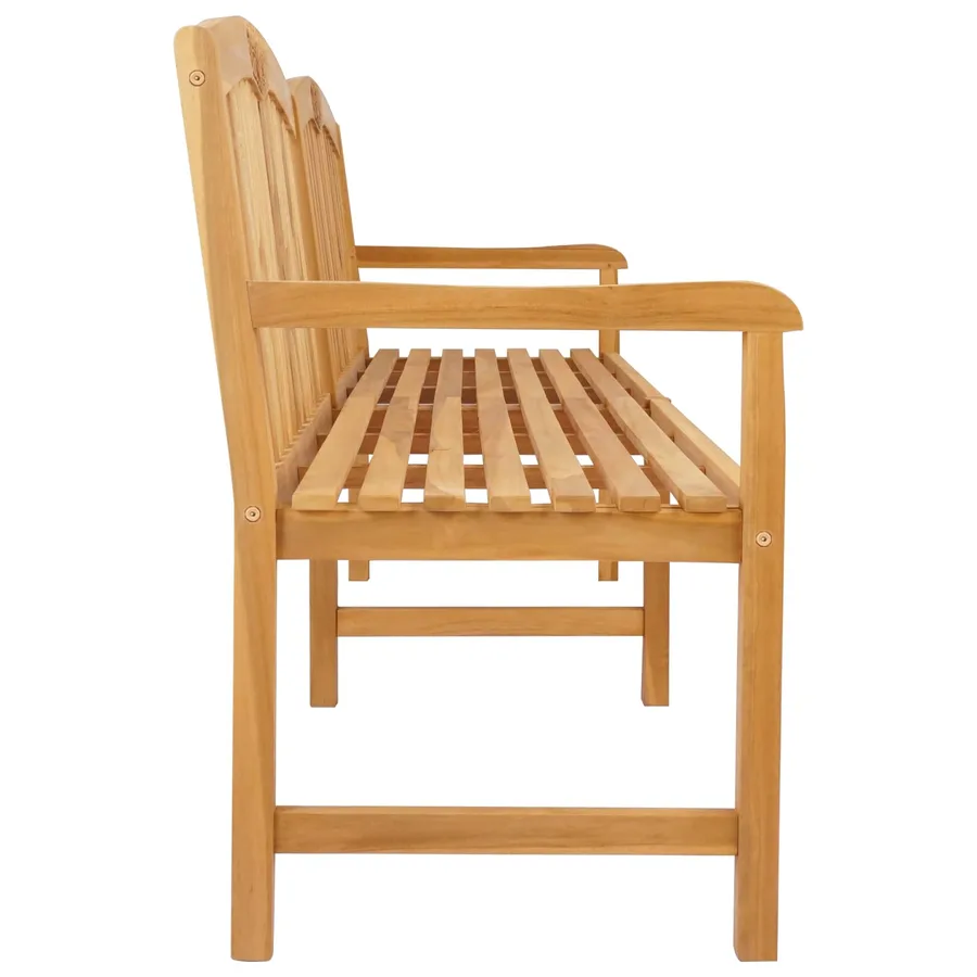 Banc en Bois Sculpté en Rose 228 x 60 x 90 cm Naturel - 4