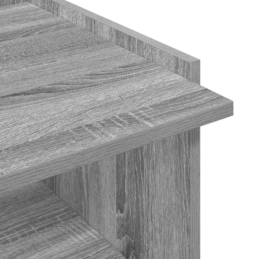 Table basse Sonoma gris 90 x 50 x 33 cm Bois d'ingénierie - 8