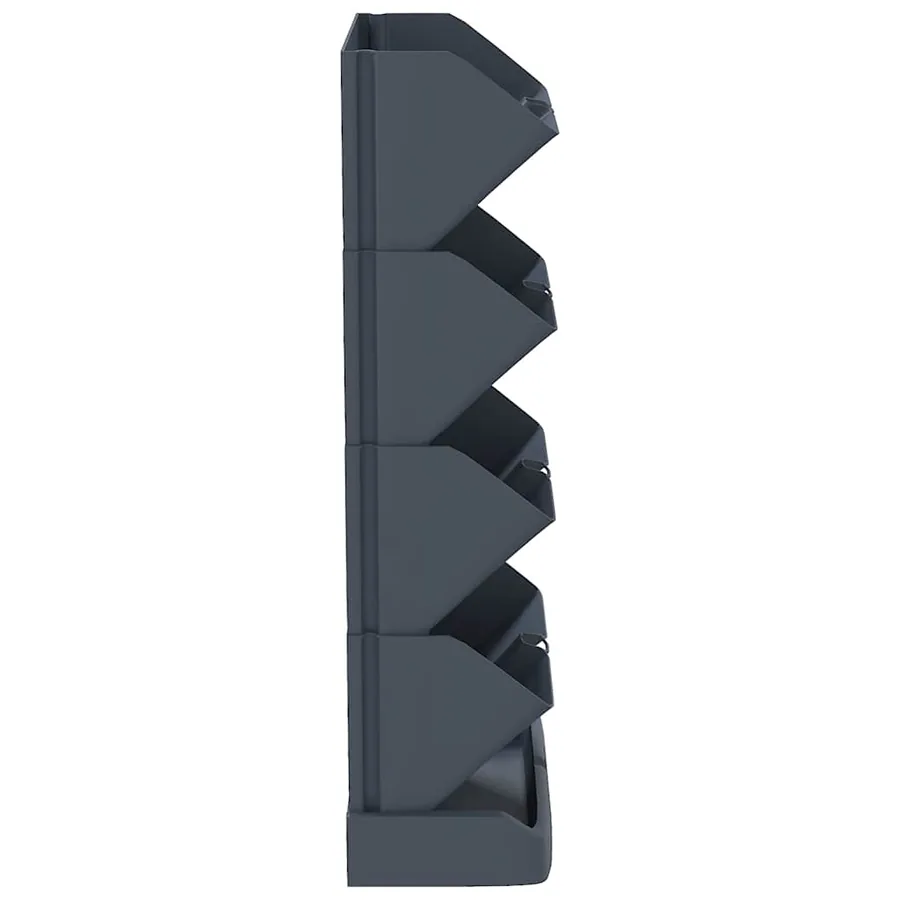 Ensemble de jardinières verticales 4 pcs Anthracite PP - 4