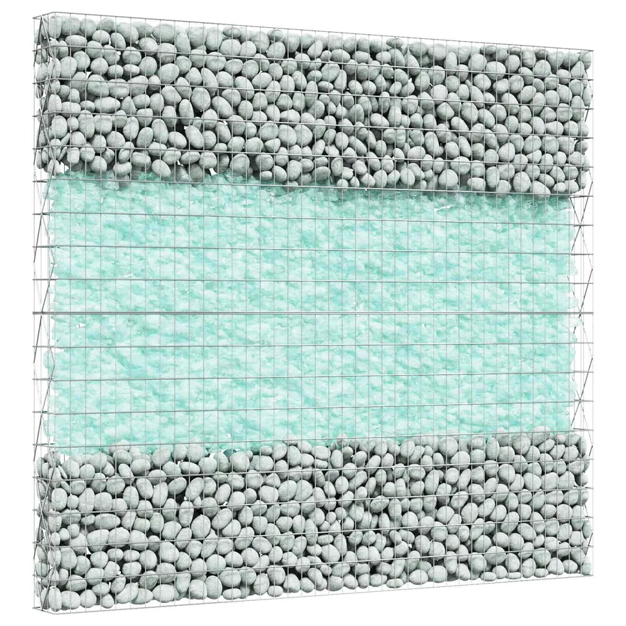 Pierres de Jardin Turquoise 12 cm Verre - 3