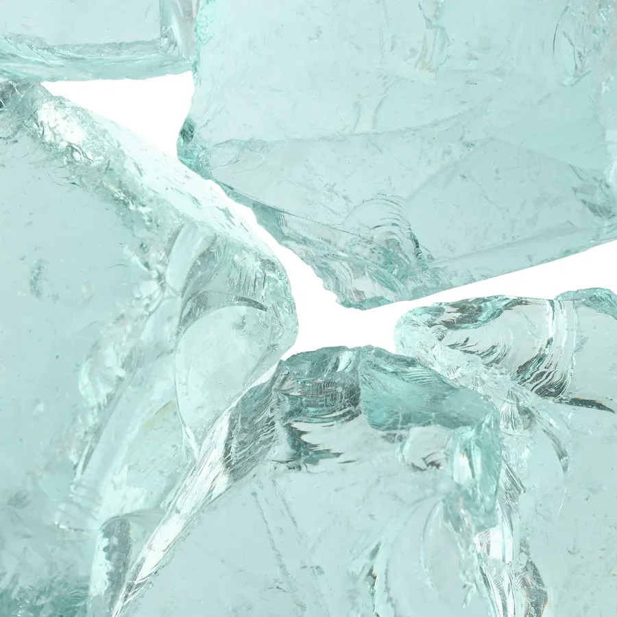 Pierres de Jardin Turquoise 12 cm Verre - 8