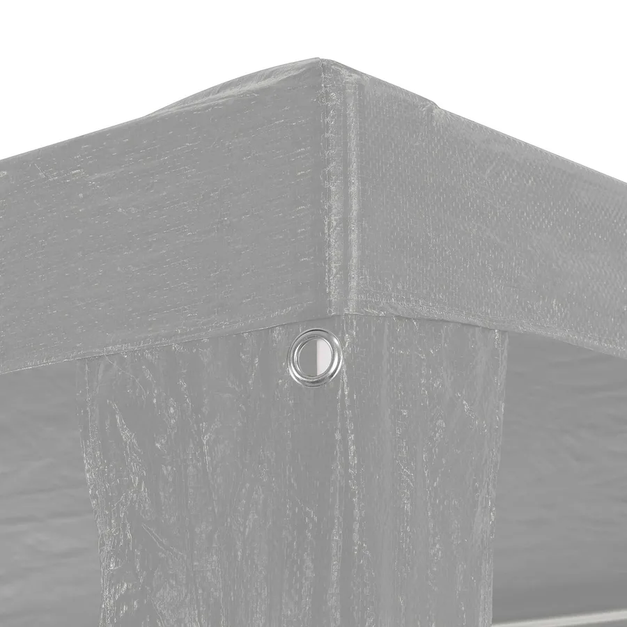 Tente de fête Gris clair 300 x 300 x 255 cm PE et acier - 4