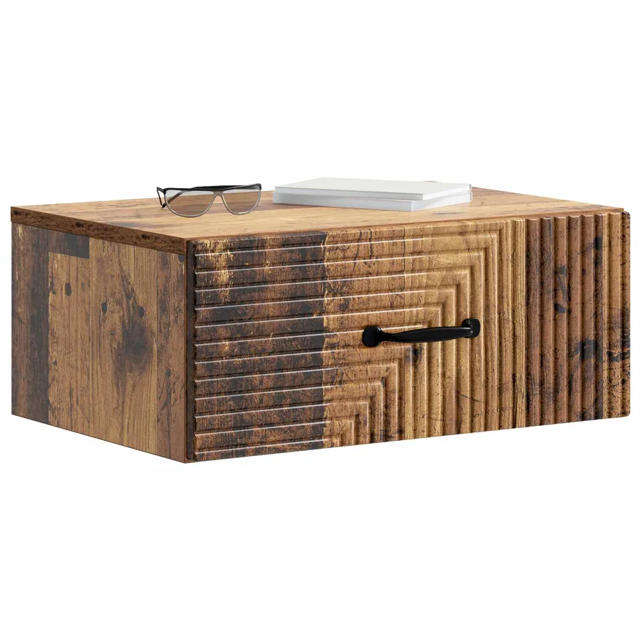 Cabinet de chevet mural 2 pcs Bois ancien 49 x 34,5 x 20 cm - 3