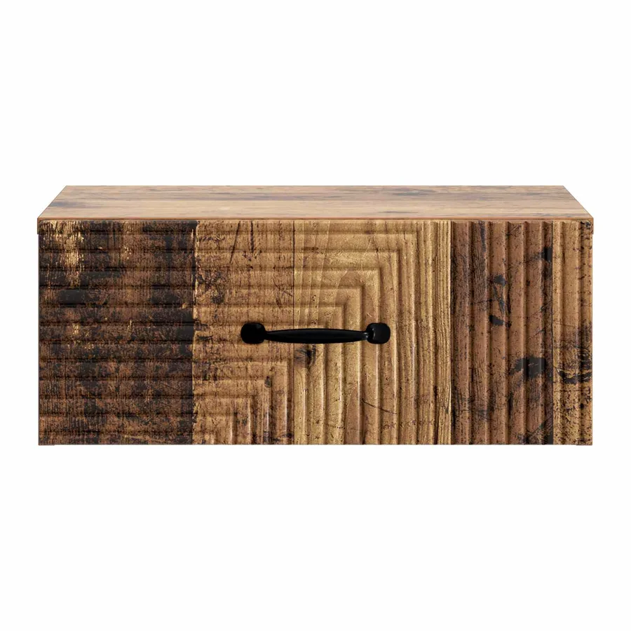Cabinet de chevet mural 2 pcs Bois ancien 49 x 34,5 x 20 cm - 7