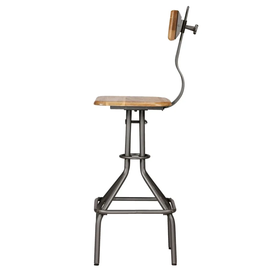Ensemble de bar 3 pcs Teck recyclé massif - 10