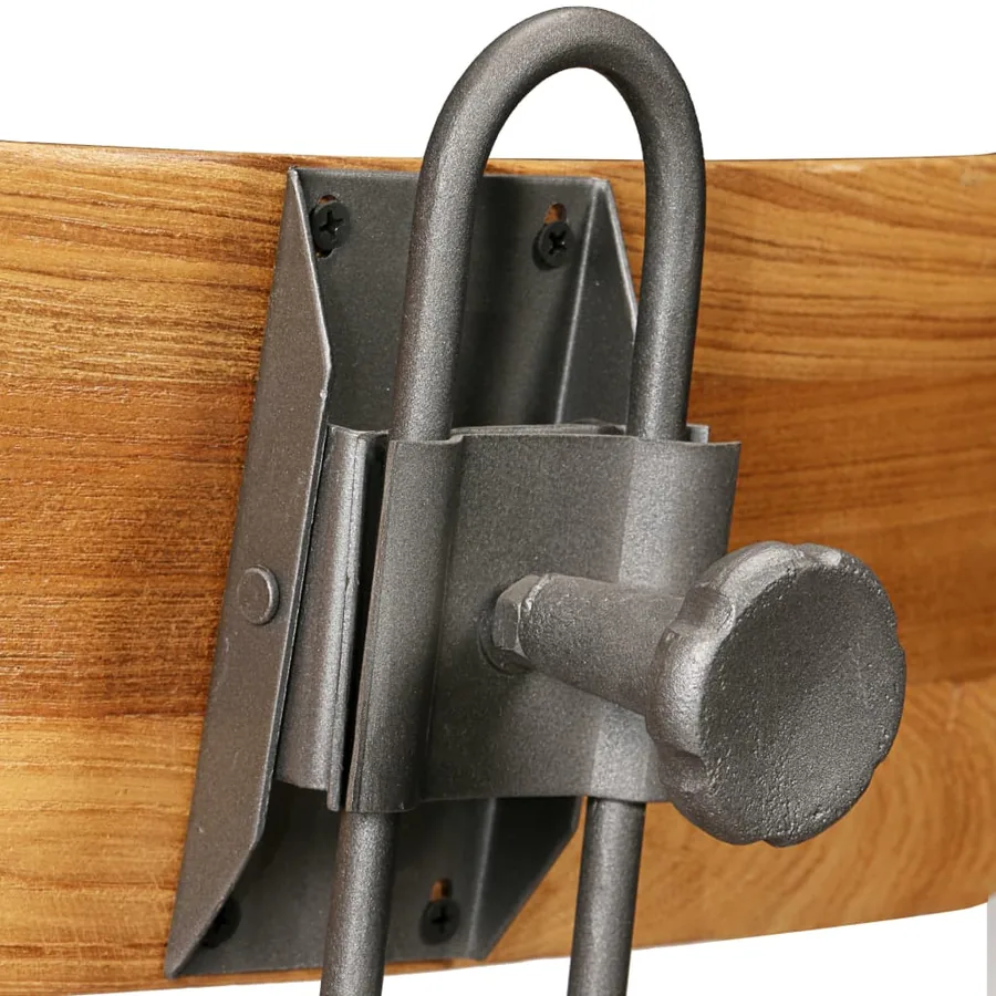 Ensemble de bar 3 pcs Teck recyclé massif - 13