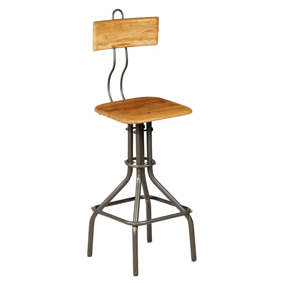 Ensemble de bar 3 pcs Teck recyclé massif - 16