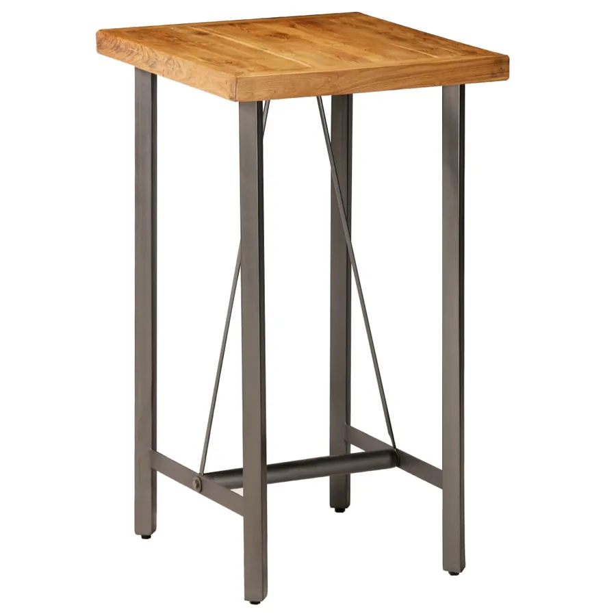 Ensemble de bar 3 pcs Teck recyclé massif - 2
