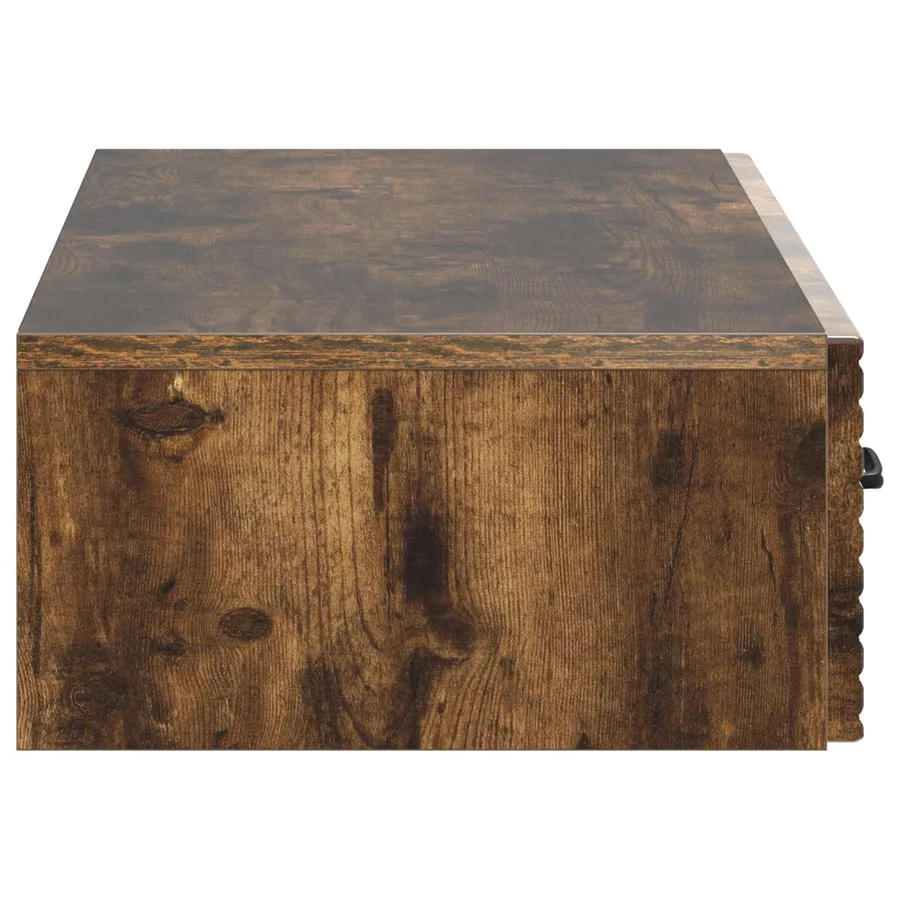 Table d'appoint murale Chêne fumé 87,5 x 34,5 x 17 cm - 6