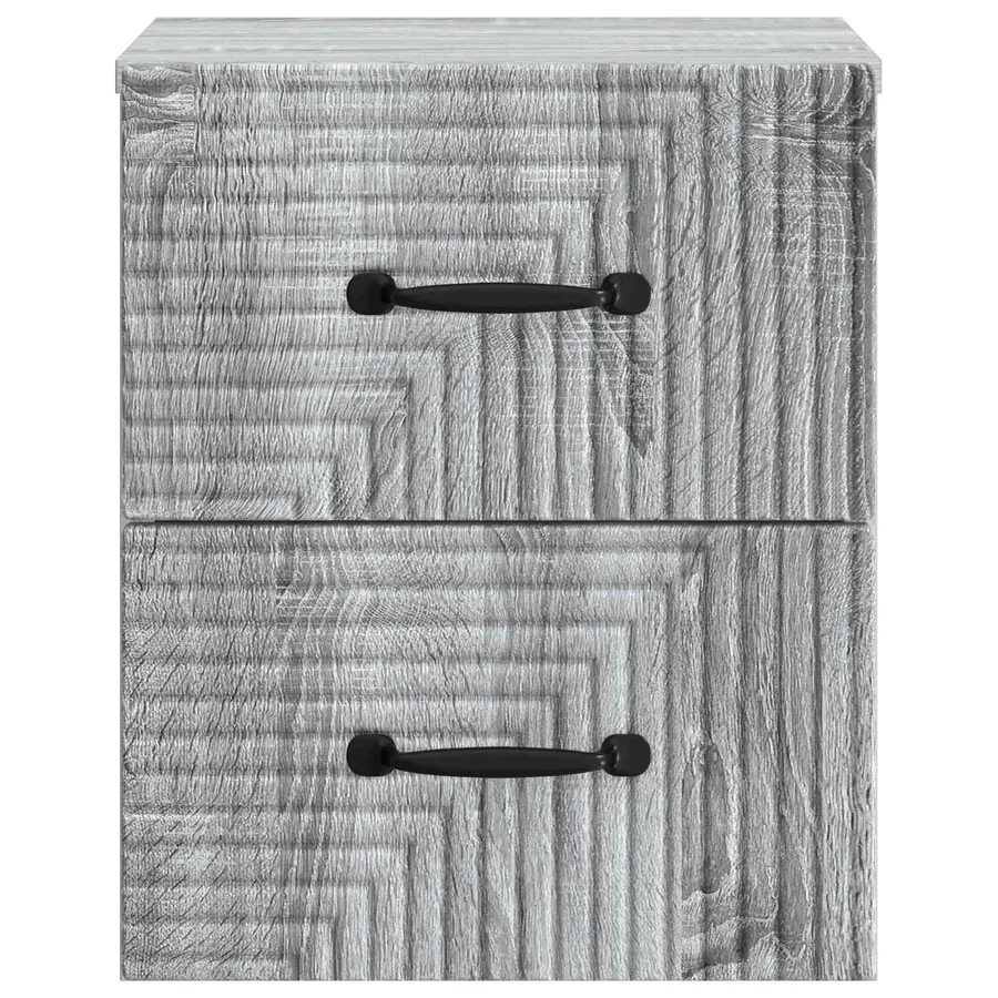 Cabinet de chevet mural Sonoma gris 34,5 x 33 x 40 cm - 5
