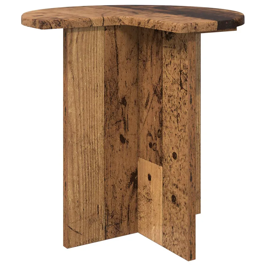 Table d'appoint Bois ancien Ø 39 x 38 cm Bois d'ingénierie - 2
