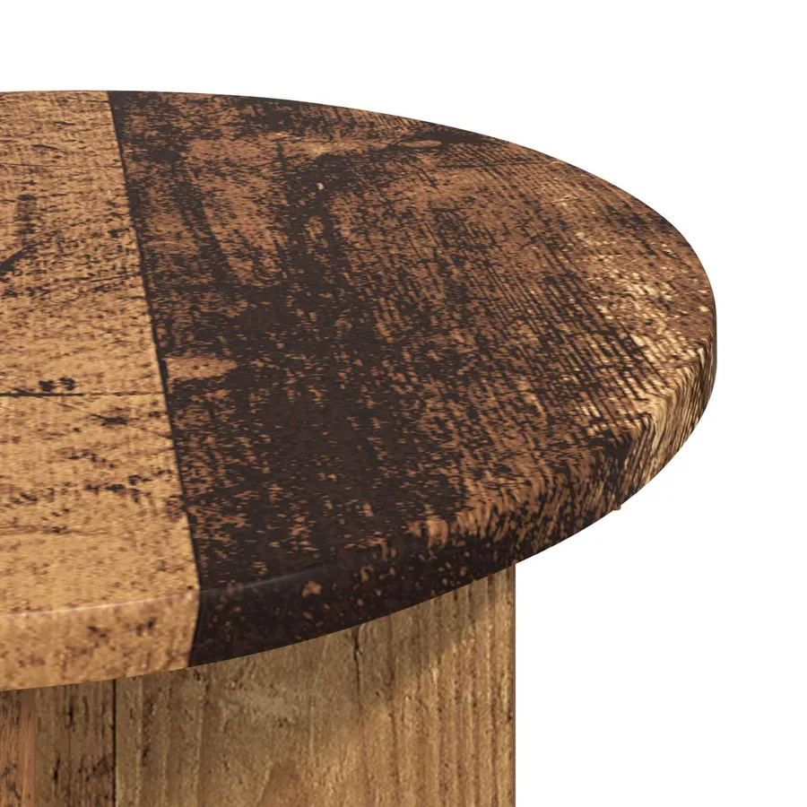 Table d'appoint Bois ancien Ø 39 x 38 cm Bois d'ingénierie - 4