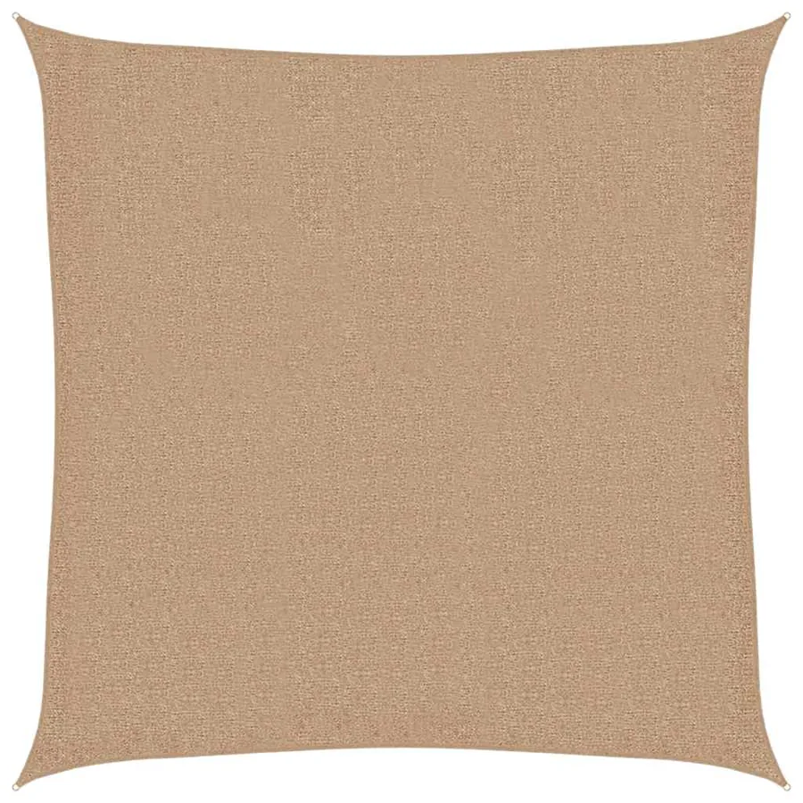 Voile d'ombrage 160 g/m² Taupe 3x3 m PEHD - 2