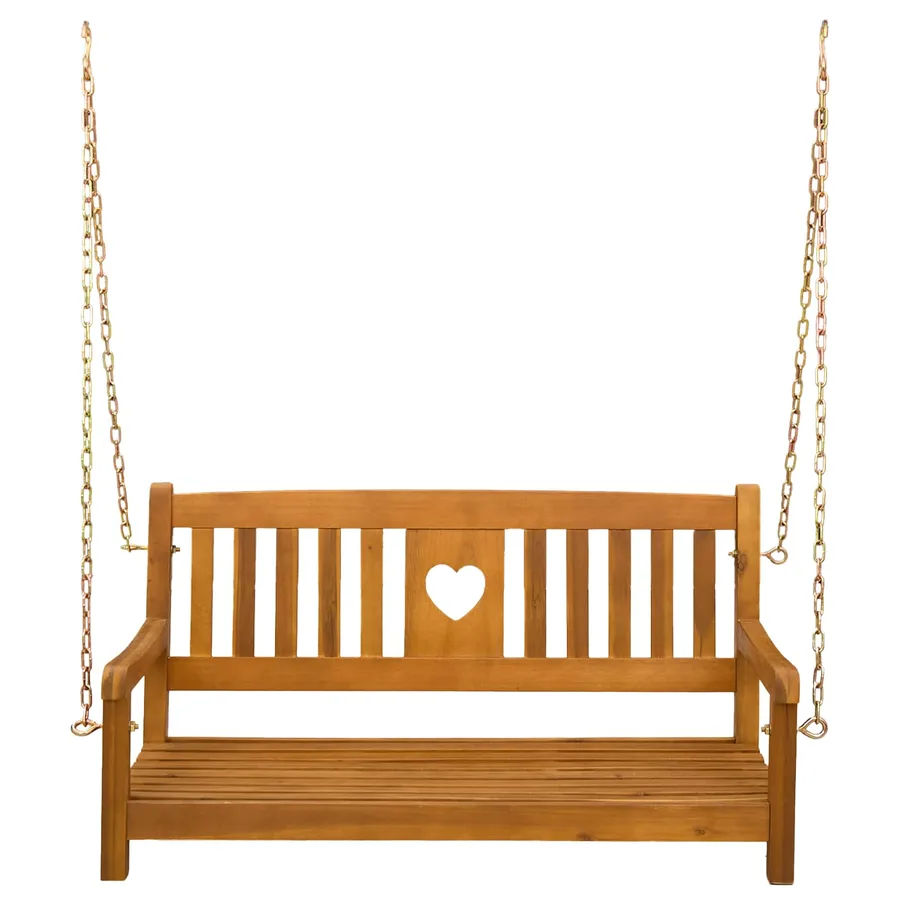 Banc balançoire de jardin Naturel 110 x 56 x 58 cm - 3
