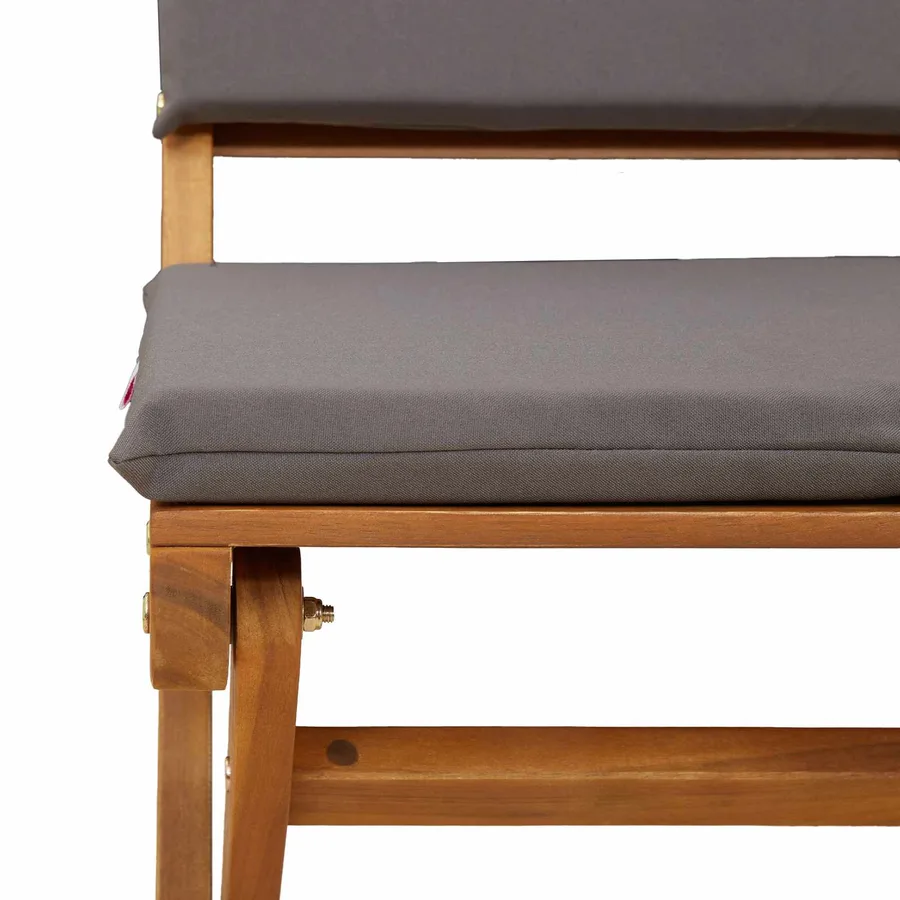 Chaises de bistrot d'extérieur 2 pcs Gris foncé - 9