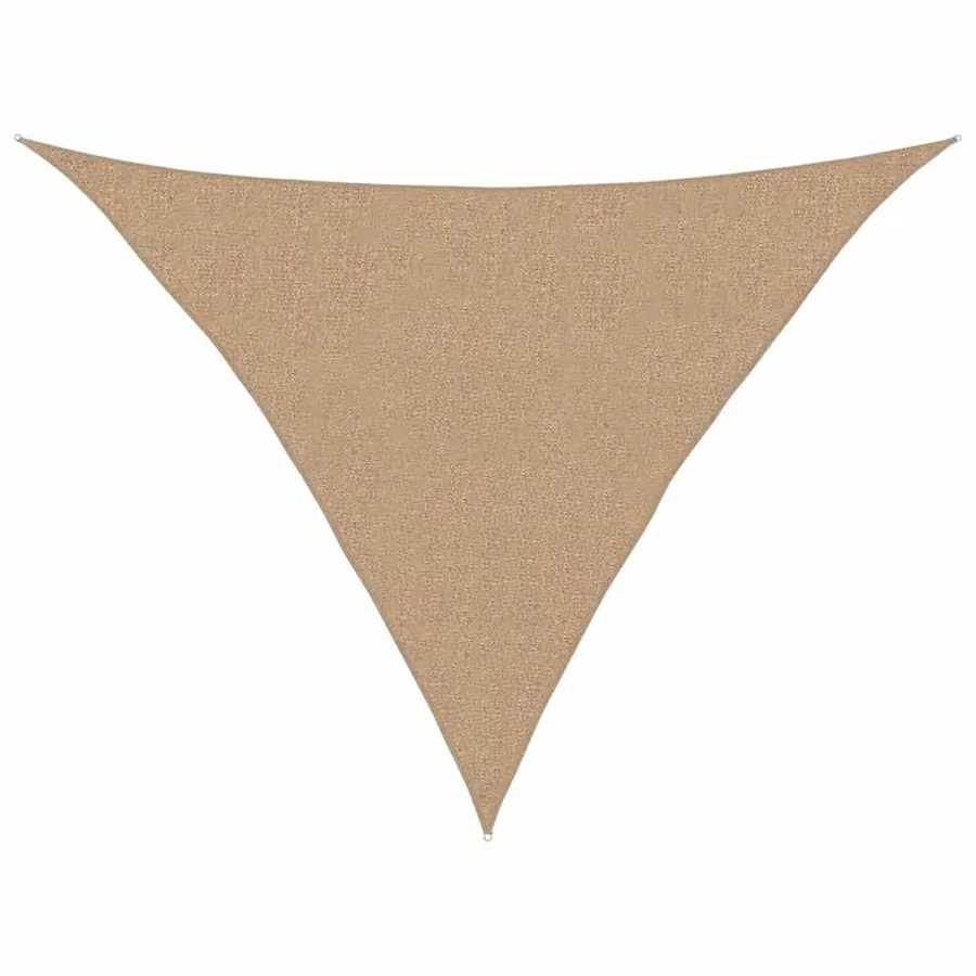 Voile d'ombrage 160 g/m² Taupe 2,5x2,5x3,5 m PEHD - 2