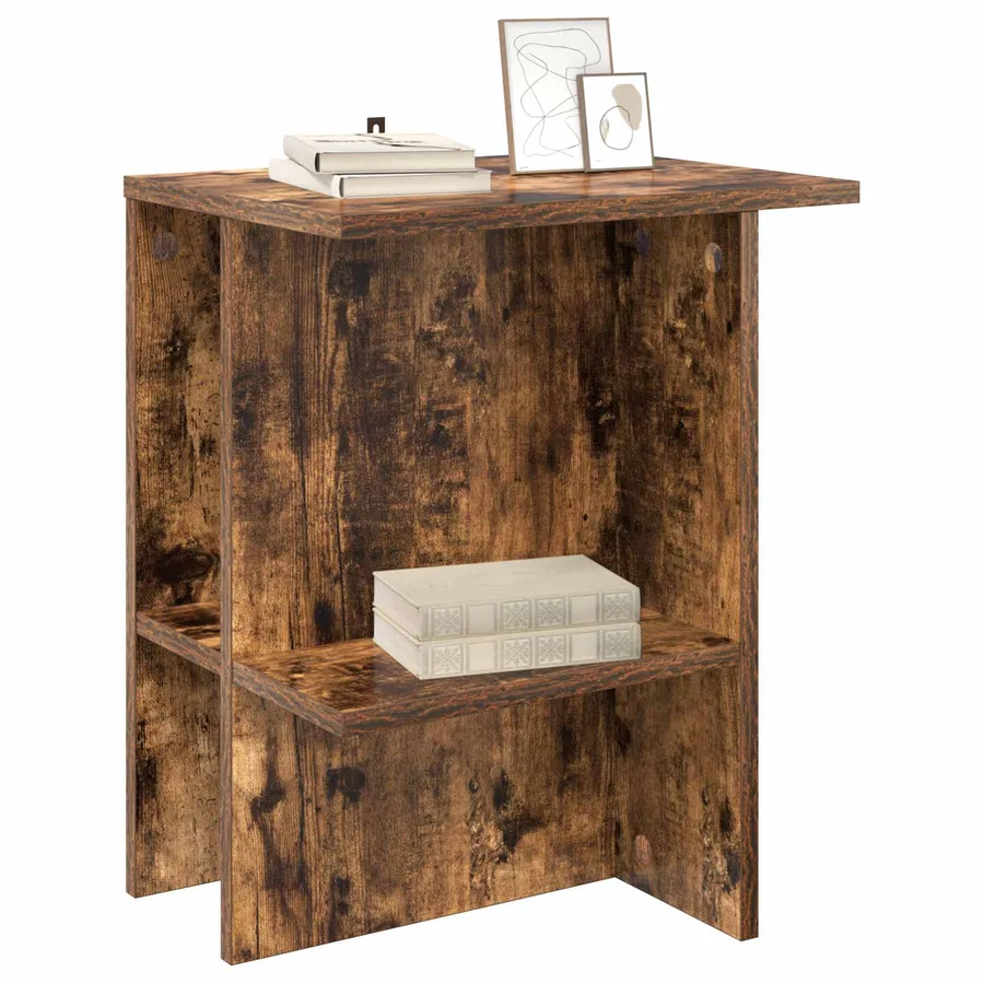 Table basse 2 pcs Chêne fumé 40 x 30 x 49 cm Bois d'ingénierie - 3