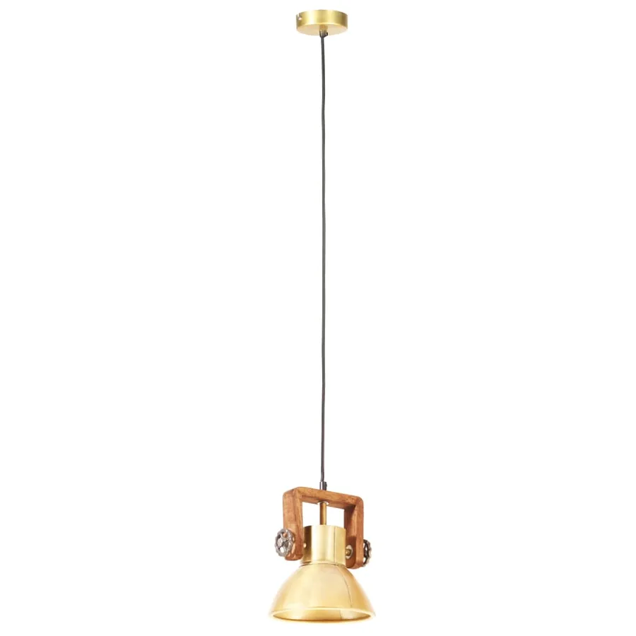 Lampe suspendue industrielle 25 W Laiton Rond 19 cm E27 - 5