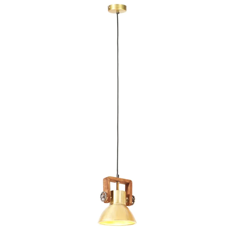 Lampe suspendue industrielle 25 W Laiton Rond 19 cm E27 - 6