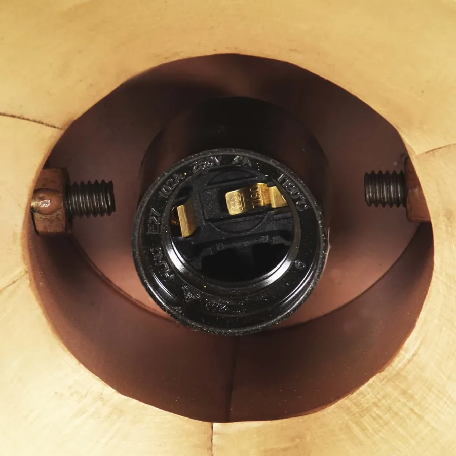 Lampe suspendue industrielle 25 W Laiton Rond 19 cm E27 - 9
