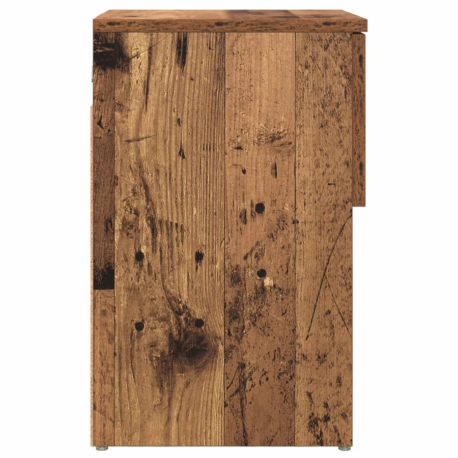 Armoire de lit Bois ancien 29 x 31,5 x 49 cm Bois d'ingénierie - 7