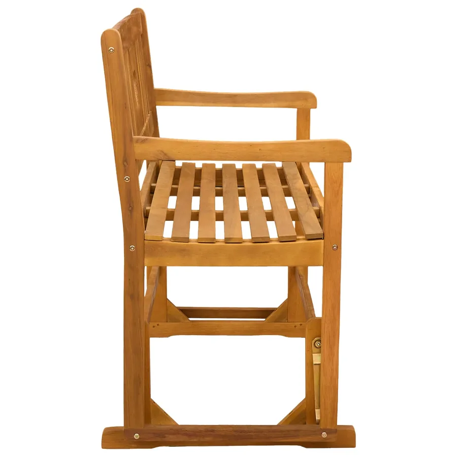 Banc à bascule de jardin Naturel 110 x 59 x 97 cm - 4