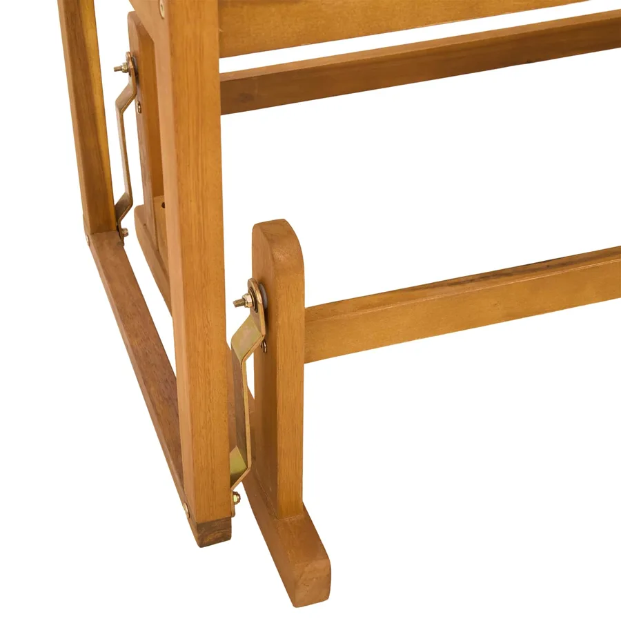 Banc à bascule de jardin Naturel 110 x 59 x 97 cm - 6