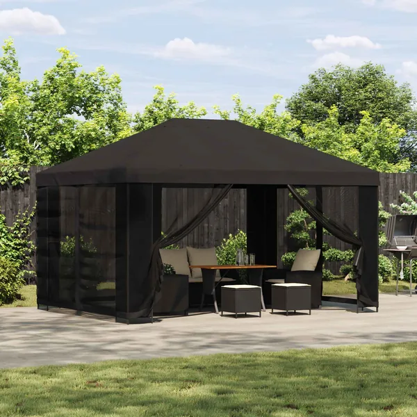 Abri de jardin avec parois 4 × 3 m Anthracite