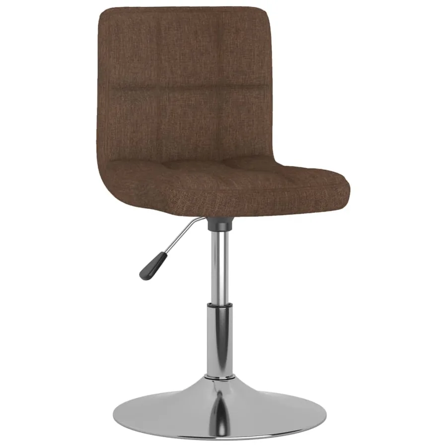 Tabouret de bar pivotant Marron Tissu - 2