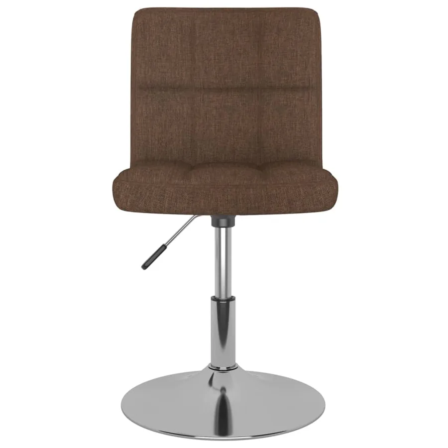 Tabouret de bar pivotant Marron Tissu - 3