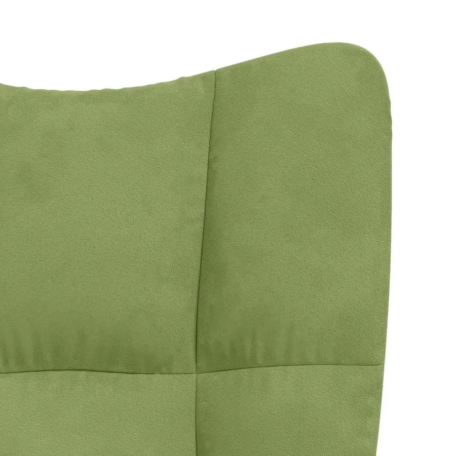 Chaise de relaxation Vert clair Velours - 6