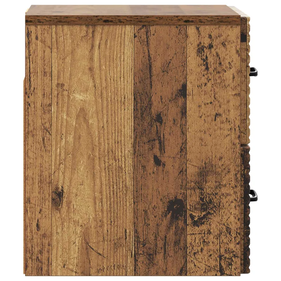 Cabinet de chevet mural Bois ancien 34,5 x 33 x 40 cm - 6