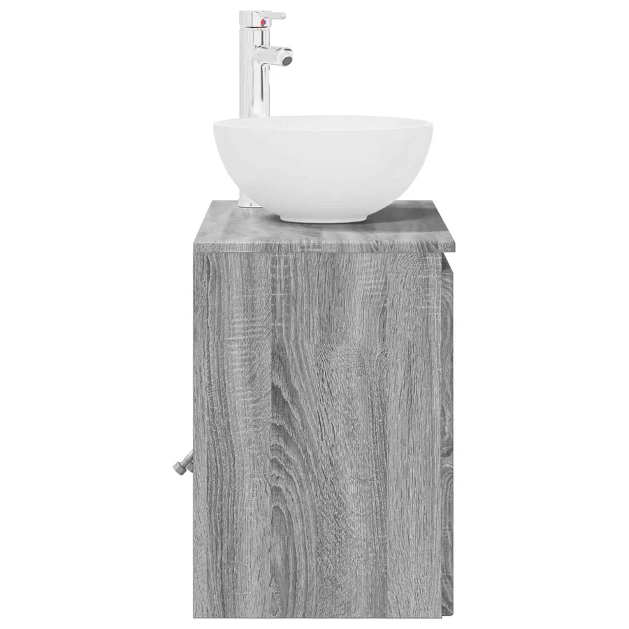 Vanité de lavabo mural Sonoma gris 49,5 x 41 x 64,5 cm - 4