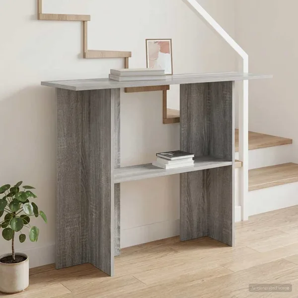 Table console Sonoma gris 100 x 30 x 75 cm Bois d'ingénierie